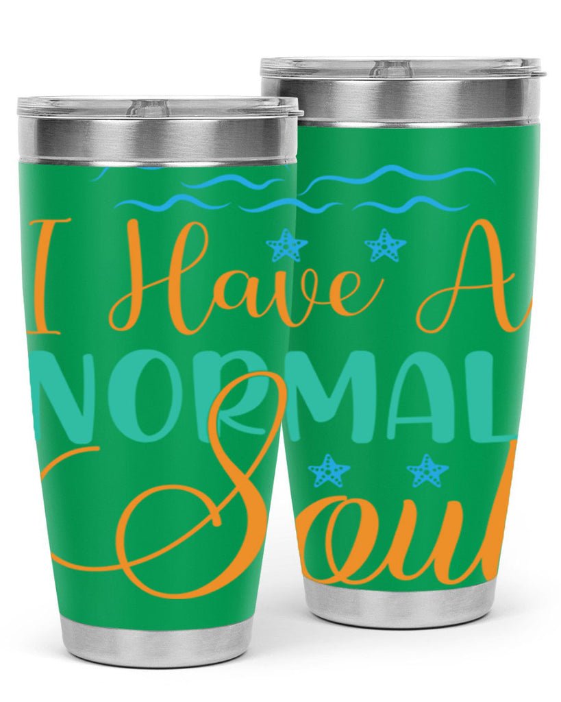 I Have a Normal Soul 229#- mermaid- Tumbler