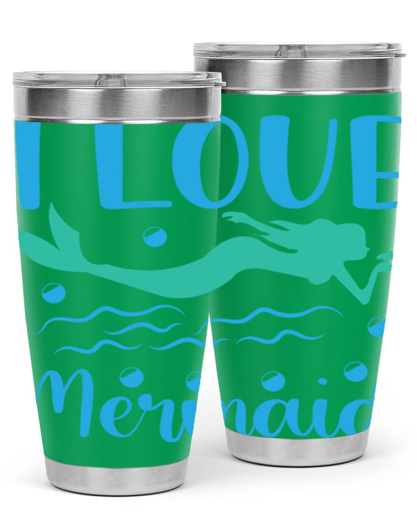 I Love Mermaid Design 231#- mermaid- Tumbler