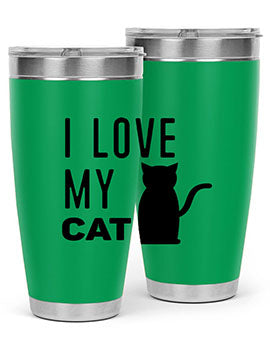 I Love My Cat Style 57#- cat- Tumbler