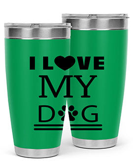 I Love My Dog Style 41#- dog- Tumbler