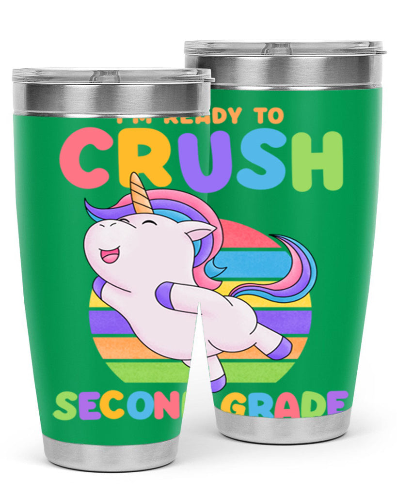 Im Ready to Crush 2nd 14#- second grade- Tumbler