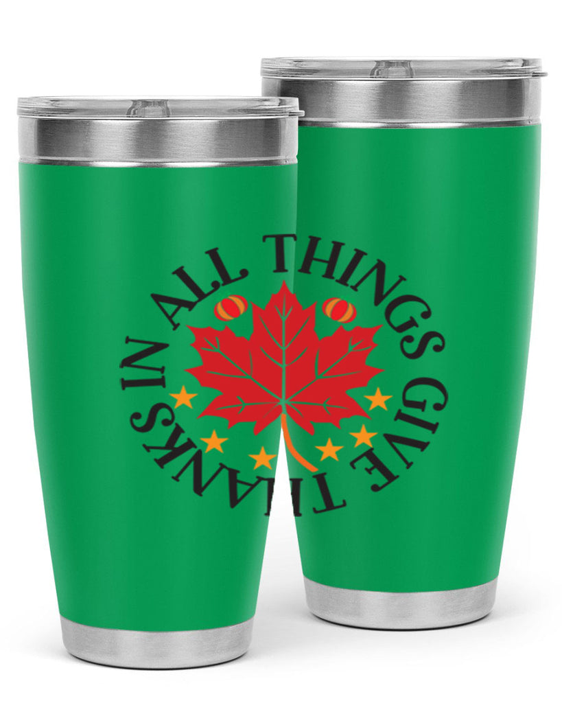 Inallthingsgivethanks 353#- fall- Tumbler