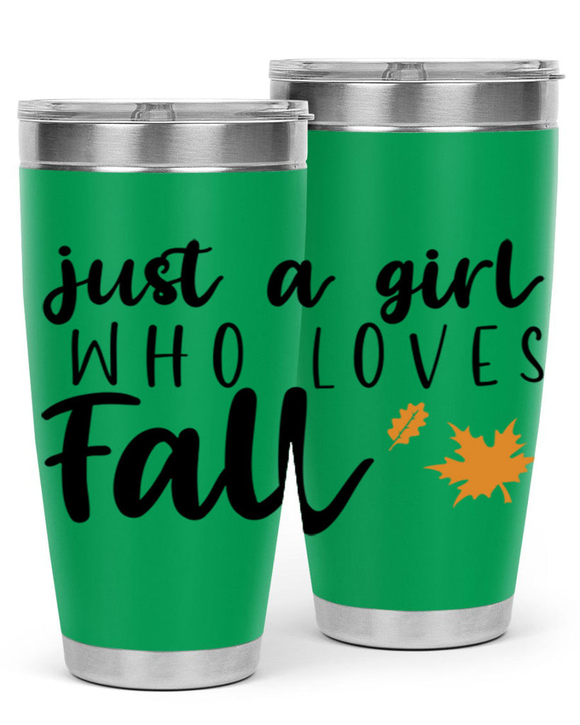 Just A Girl Who Loves Fall 380#- fall- Tumbler