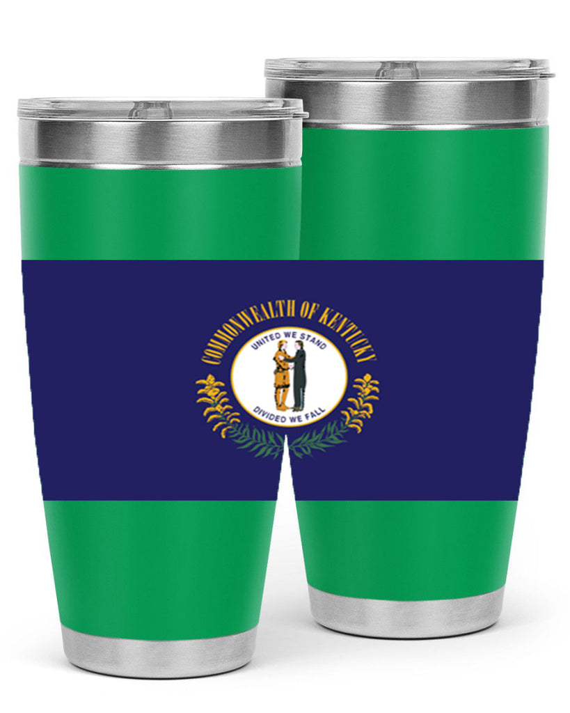 Kentucky 35#- Us Flags- Tumbler