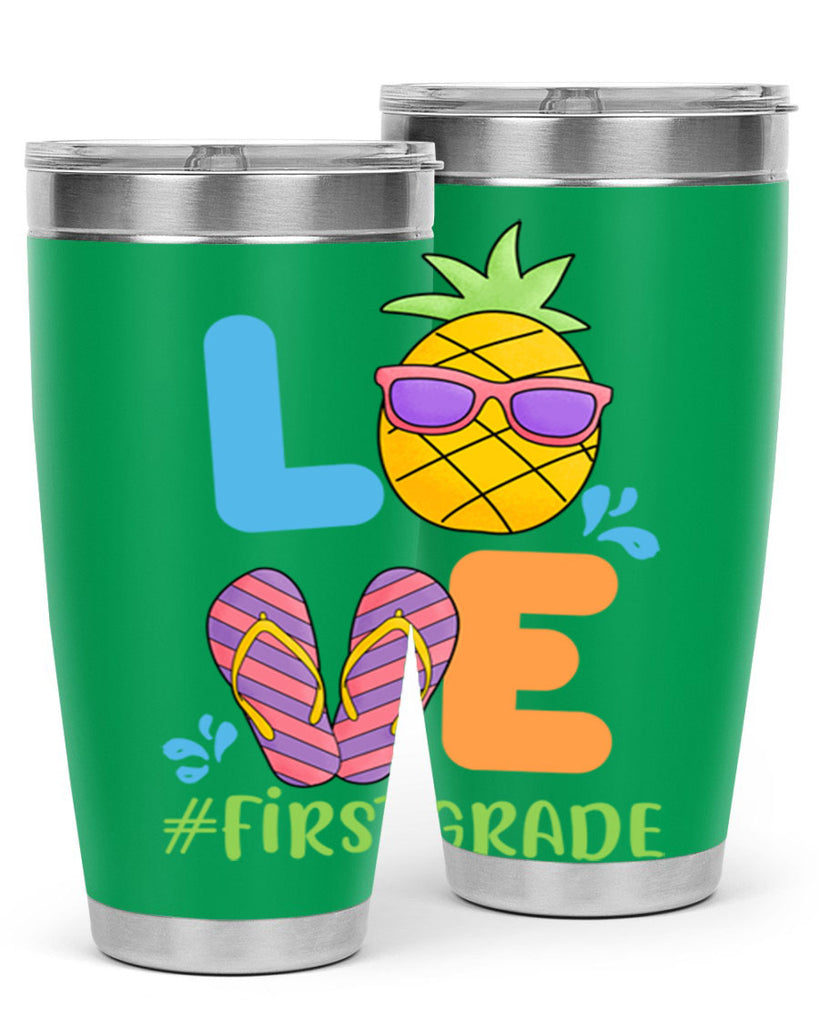 LOVE 1st Grade Summer Pineapple 8#- 1st grade- Tumbler