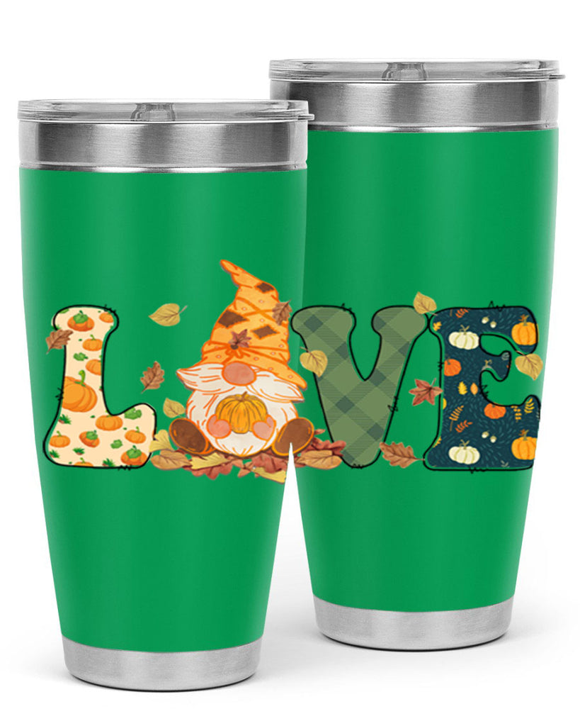 LOVEFallAutumnGnome 415#- fall- Tumbler