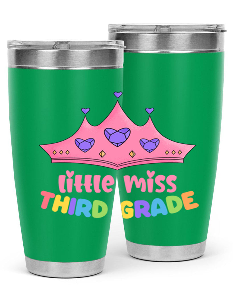 Little Miss 3rd Grade 16#- 3rd grade- Tumbler