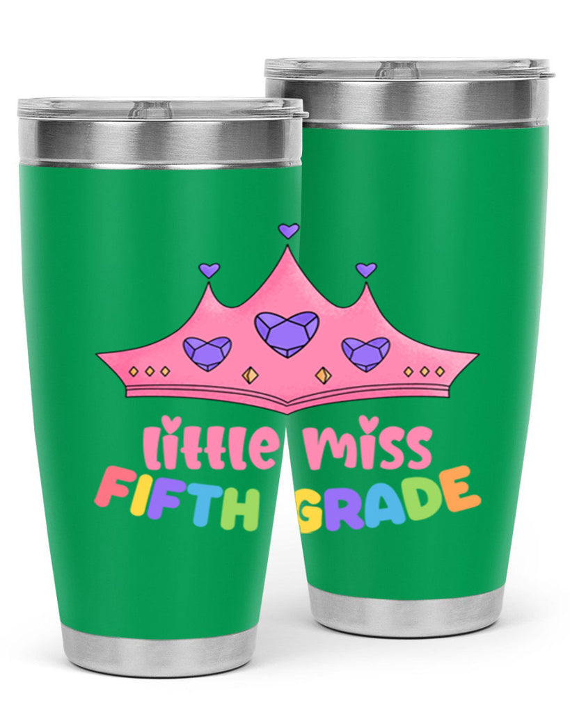 Little Miss 5th Grade 18#- 5th grade- Tumbler