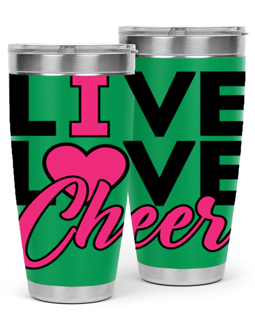 Live Love Cheer 832#- cheer- Tumbler