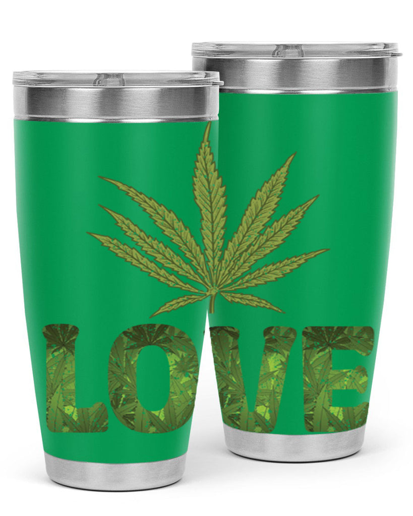 Love Sublimation 192#- marijuana- Tumbler