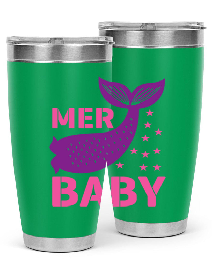 Mer Baby 321#- mermaid- Tumbler