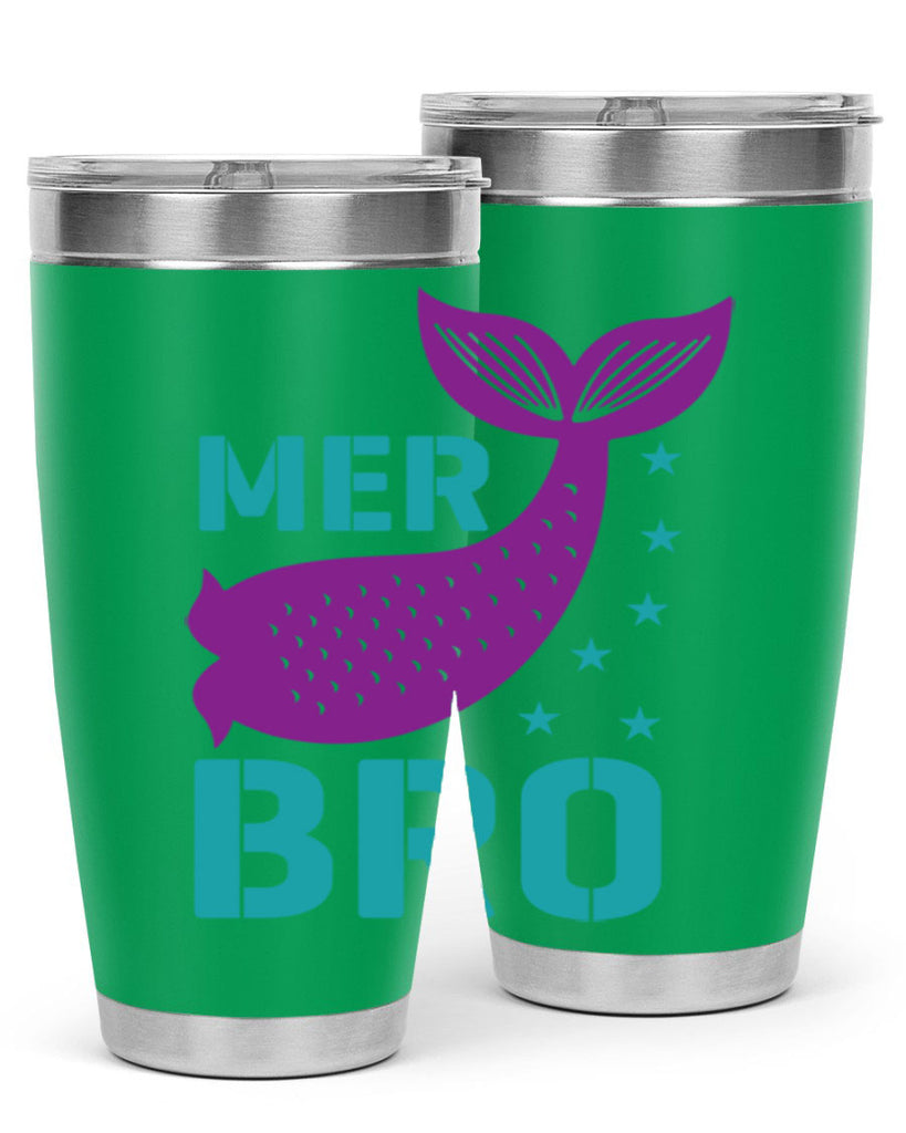 Mer Bro 322#- mermaid- Tumbler