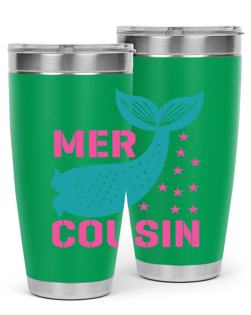 Mer Cousin 324#- mermaid- Tumbler