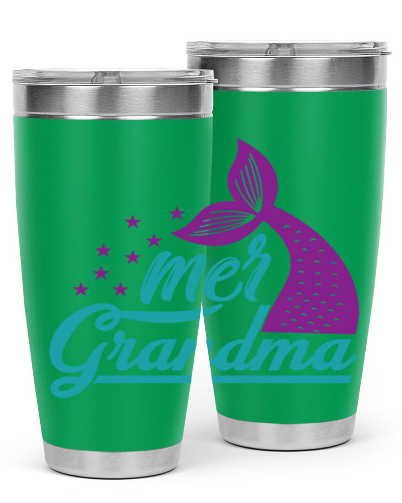 Mer Grandma 328#- mermaid- Tumbler