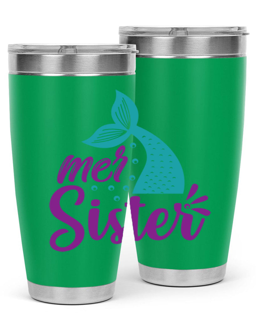 Mer Sister 346#- mermaid- Tumbler