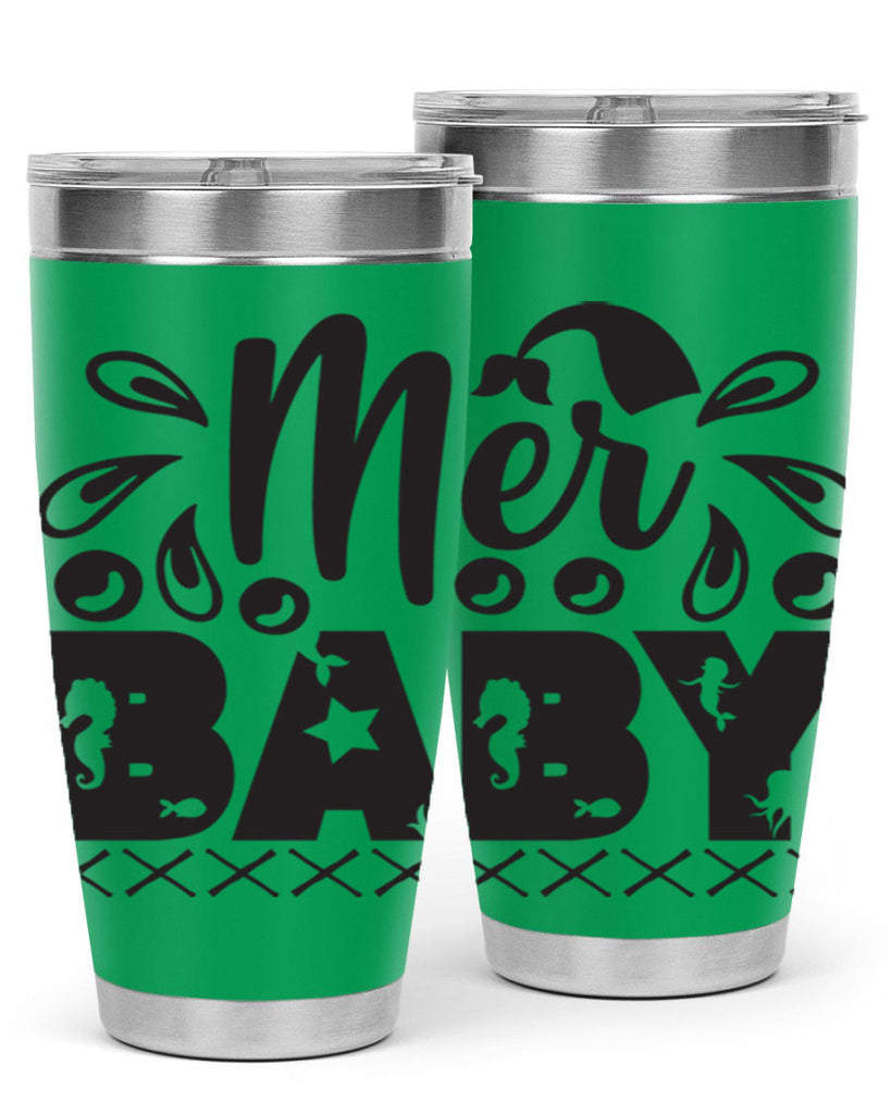 Mer baby 348#- mermaid- Tumbler