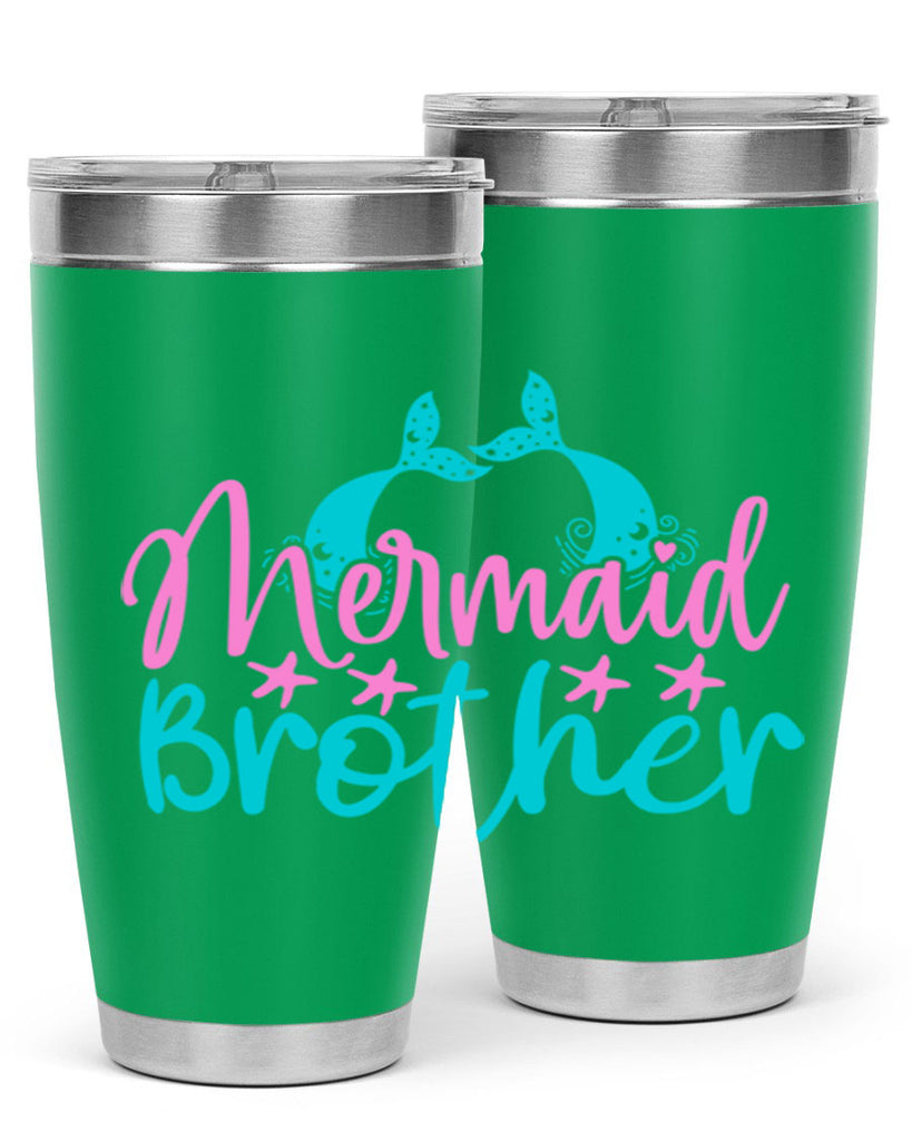 Mermaid Brother 354#- mermaid- Tumbler