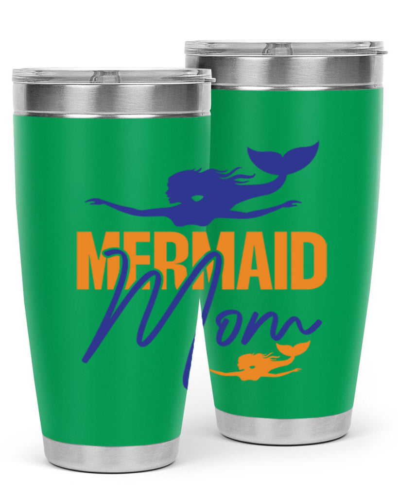 Mermaid Mom 369#- mermaid- Tumbler