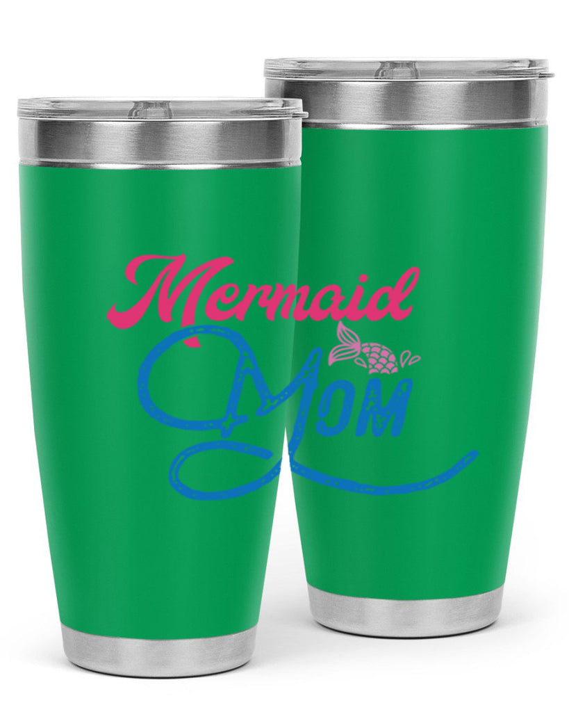 Mermaid Mom 371#- mermaid- Tumbler