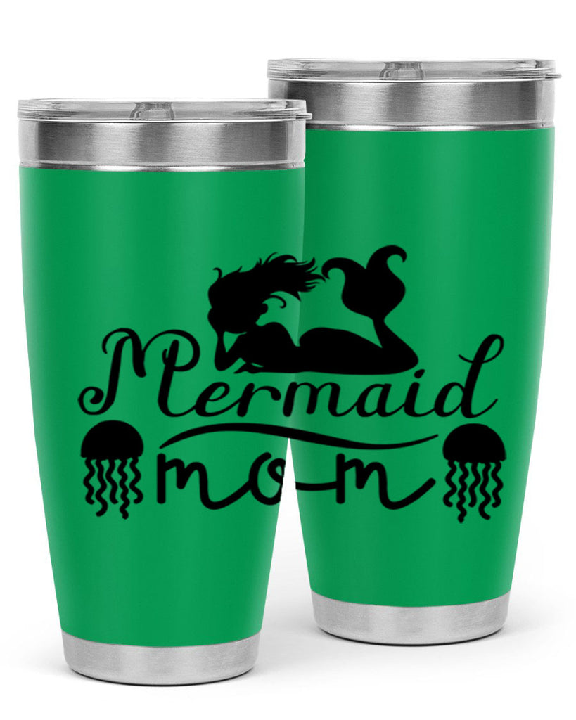 Mermaid Mom 373#- mermaid- Tumbler