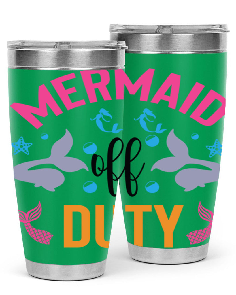 Mermaid Off Duty Design 438#- mermaid- Tumbler