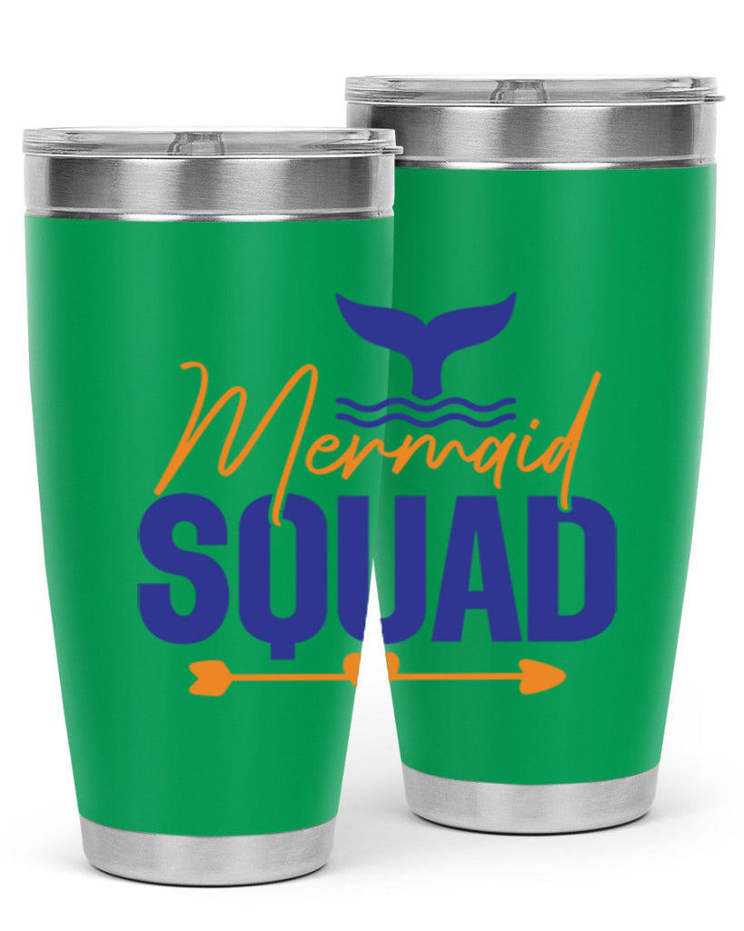 Mermaid Squad 376#- mermaid- Tumbler