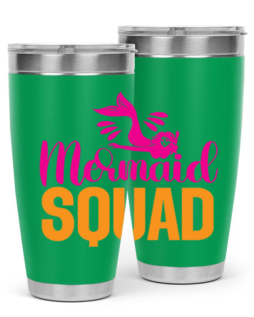 Mermaid Squad 381#- mermaid- Tumbler