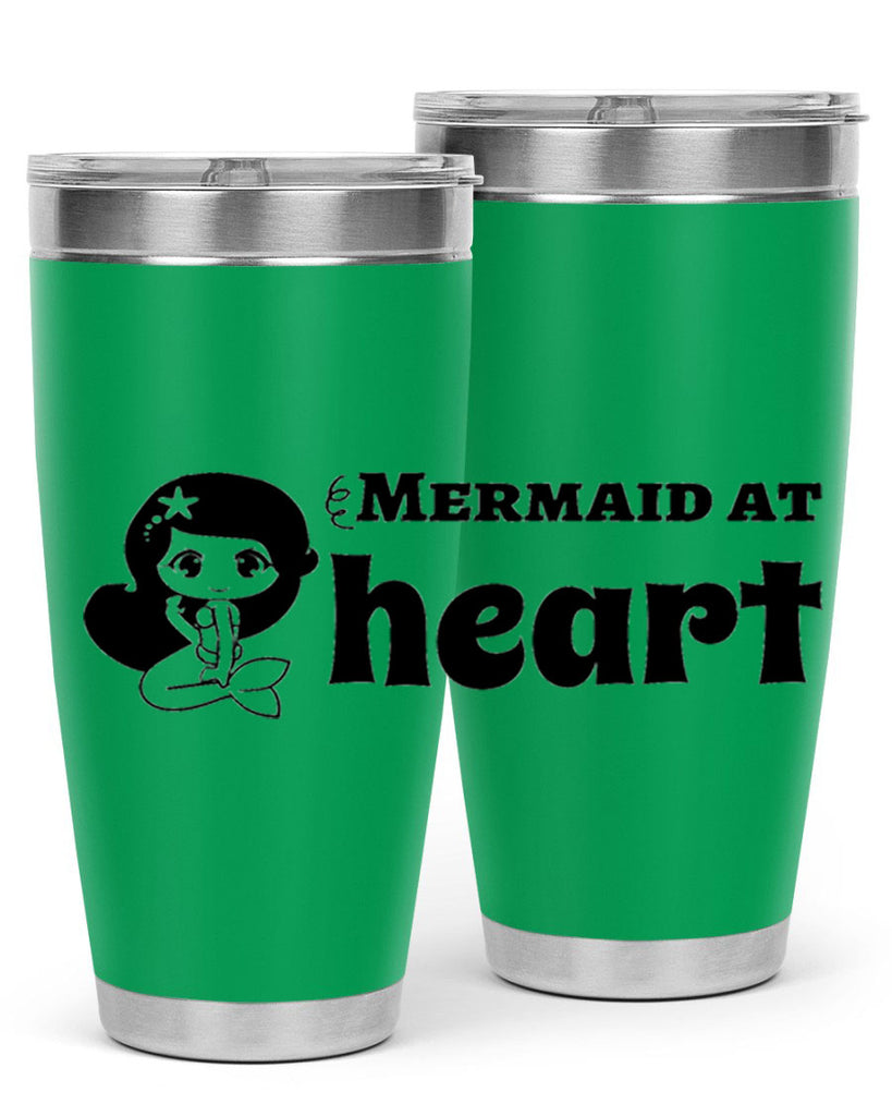 Mermaid at heart 393#- mermaid- Tumbler