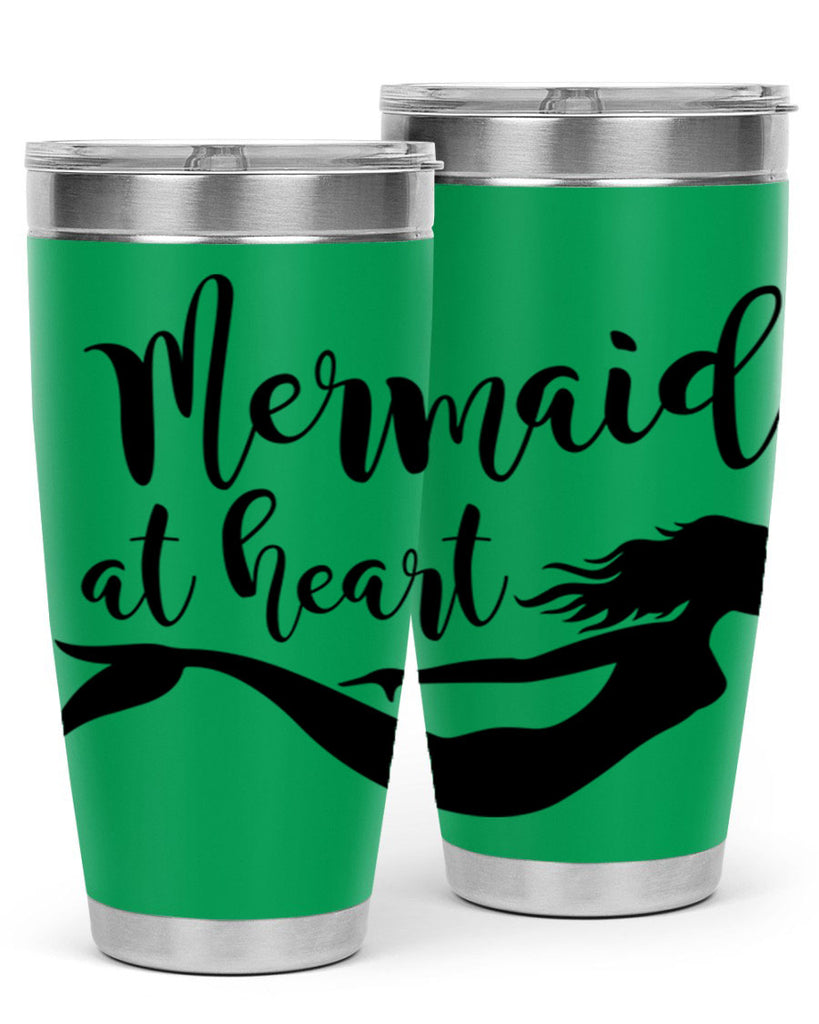 Mermaid at heart 395#- mermaid- Tumbler