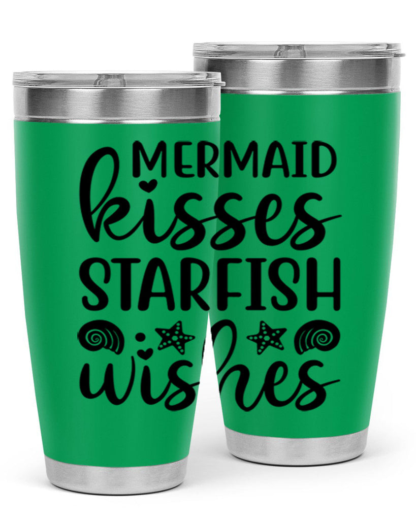 Mermaid kisses starfish wishes 426#- mermaid- Tumbler