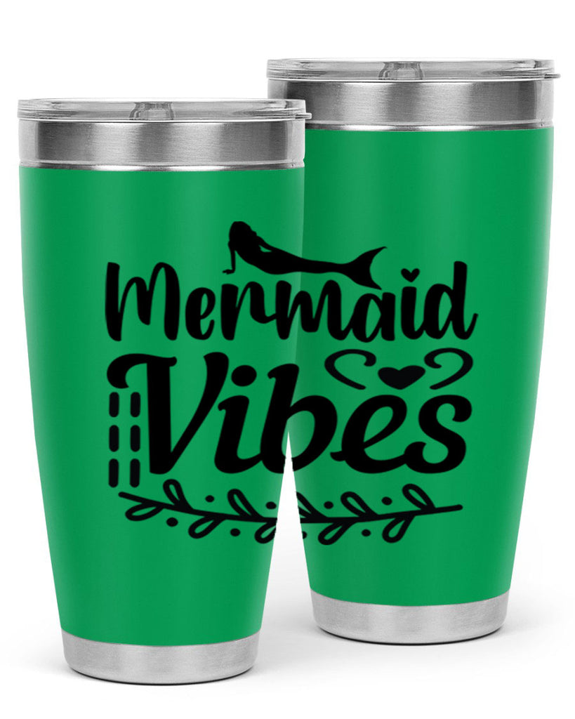 Mermaid vibes 454#- mermaid- Tumbler