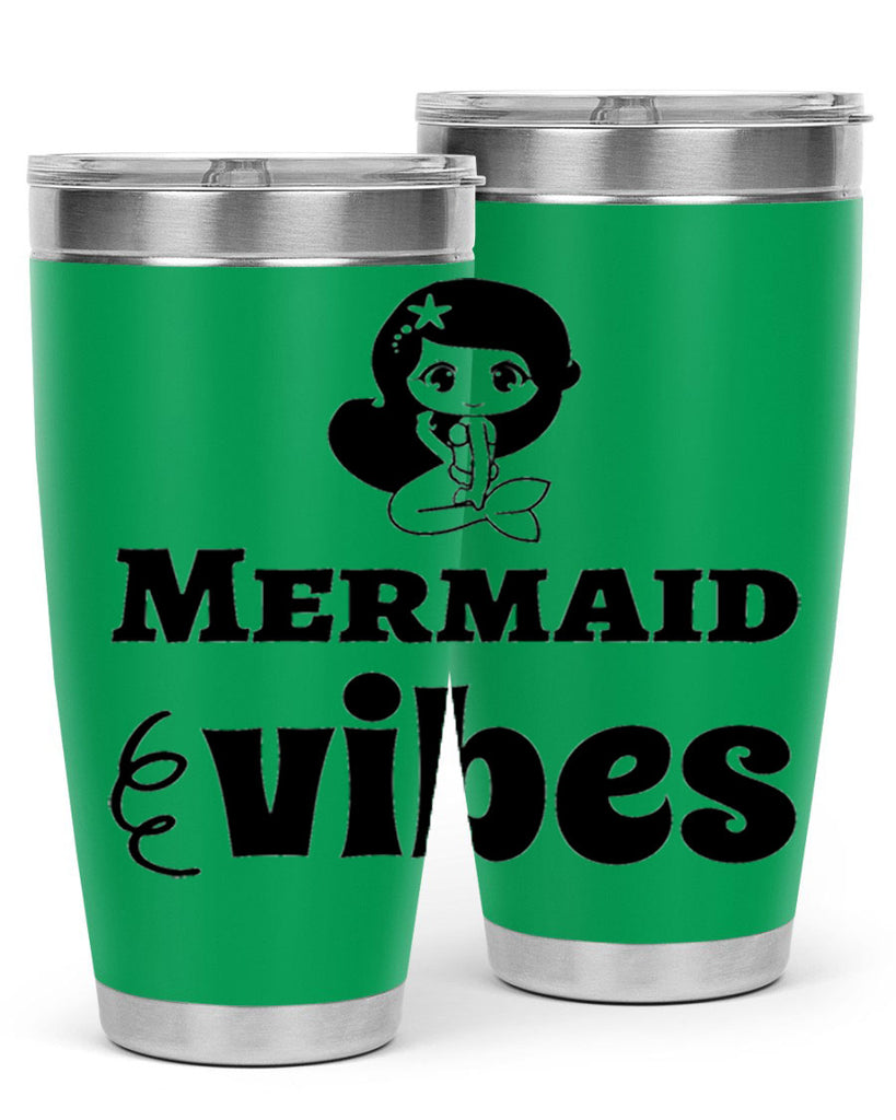 Mermaid vibes 456#- mermaid- Tumbler