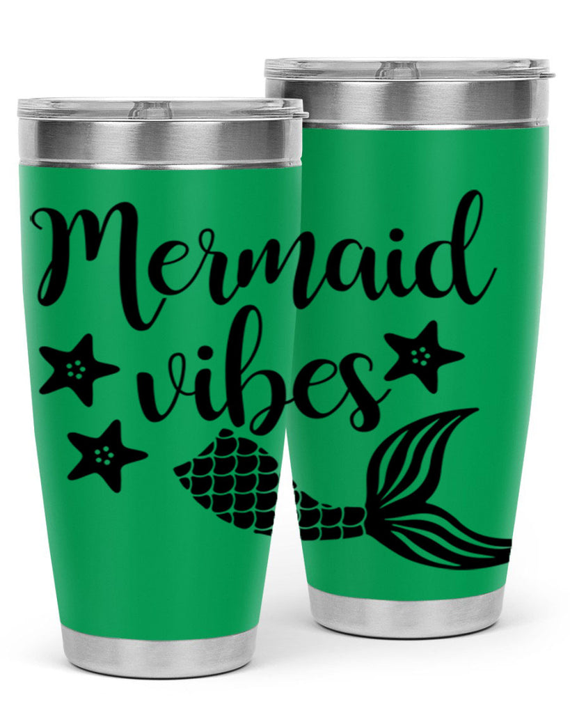 Mermaid vibes 463#- mermaid- Tumbler