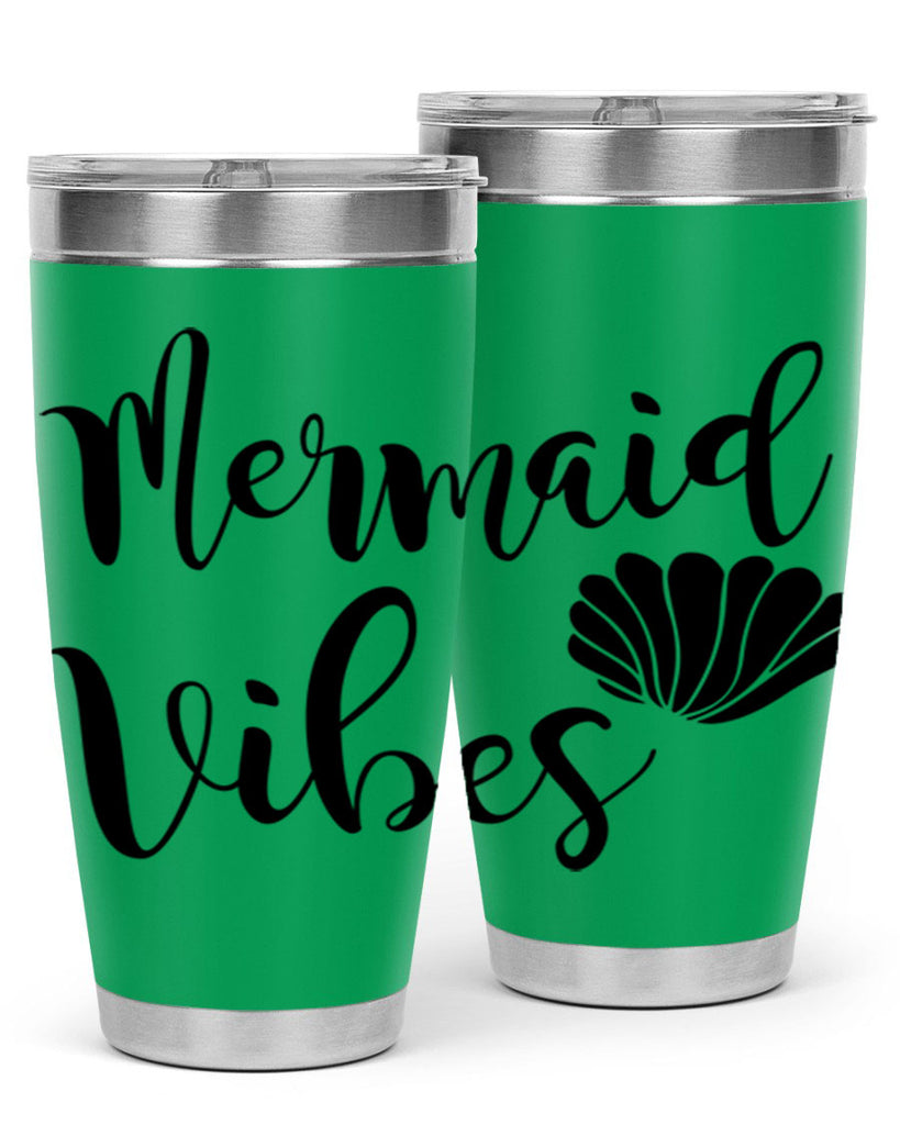 Mermaid vibes 464#- mermaid- Tumbler