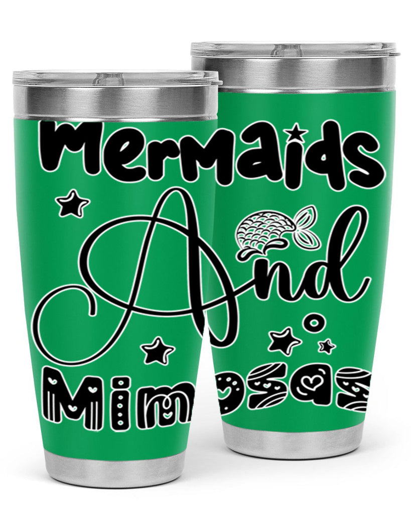 Mermaids and Mimosas 475#- mermaid- Tumbler