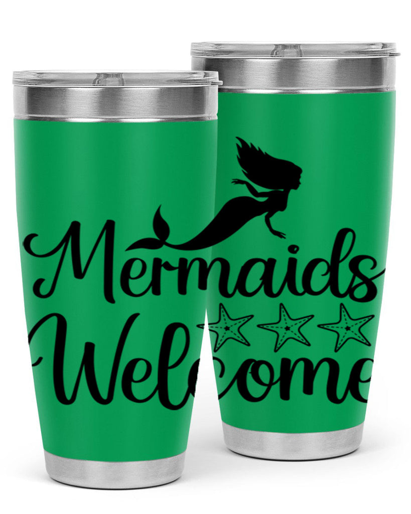 Mermaids welcome 498#- mermaid- Tumbler