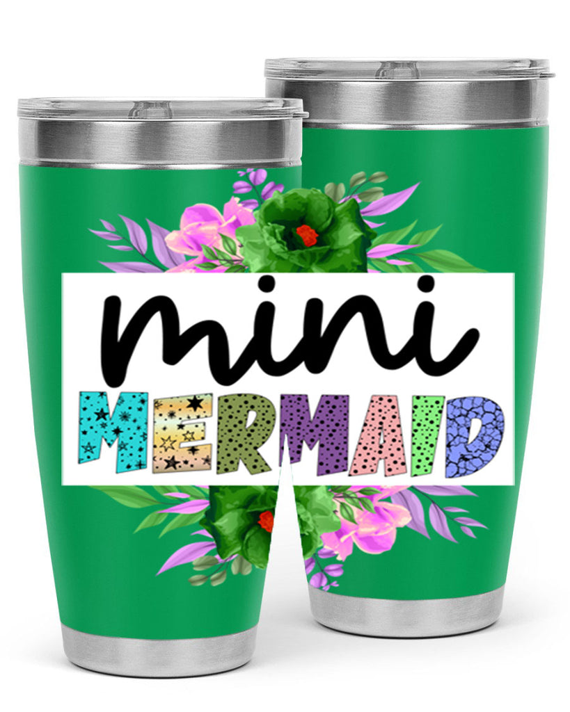 Mini Mermaid 505#- mermaid- Tumbler