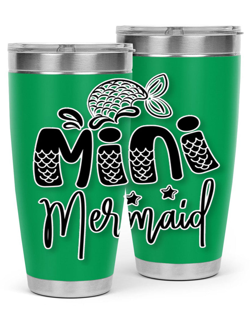 Mini Mermaid 508#- mermaid- Tumbler