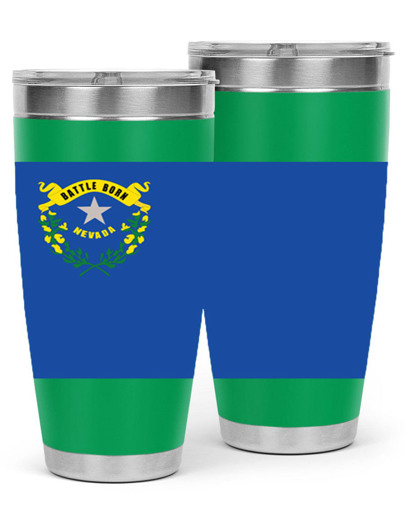 Nevada 24#- Us Flags- Tumbler