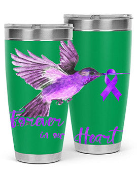 No One Figh Alone Ribbon Alzheimer 201#- alzheimers- Tumbler