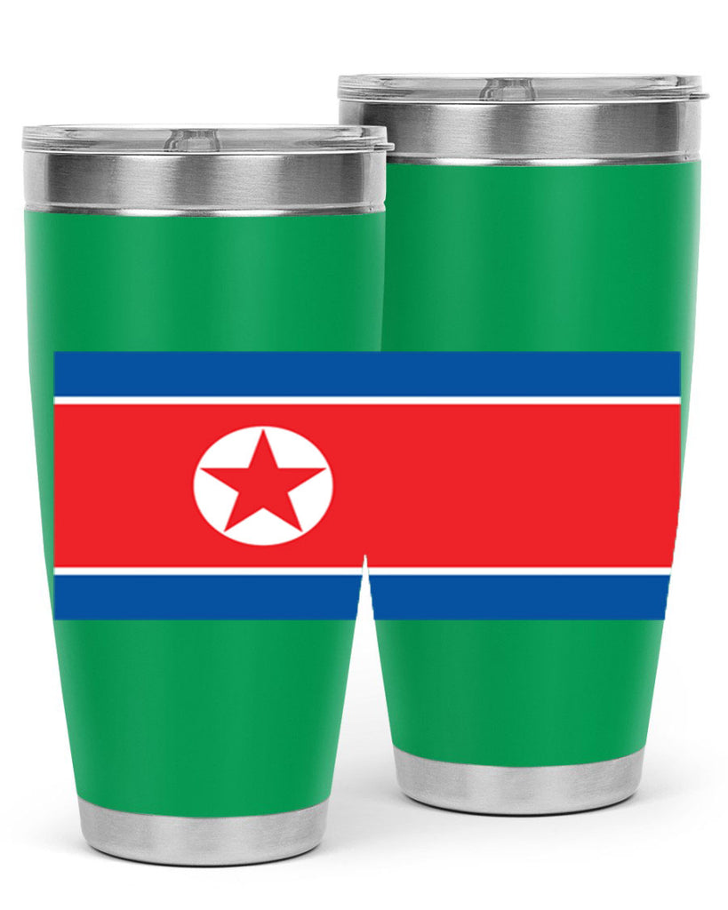 North Korea 70#- world flags- Tumbler