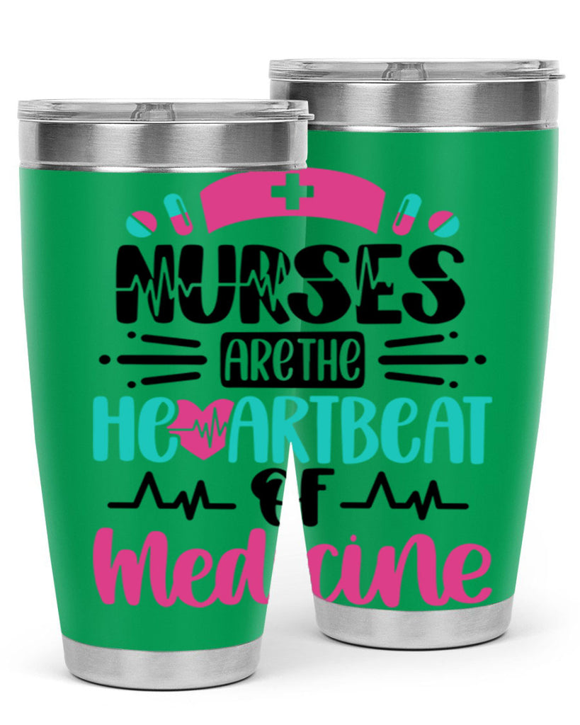 Nurses Are The Heartbeat Style Style 90#- nurse- tumbler