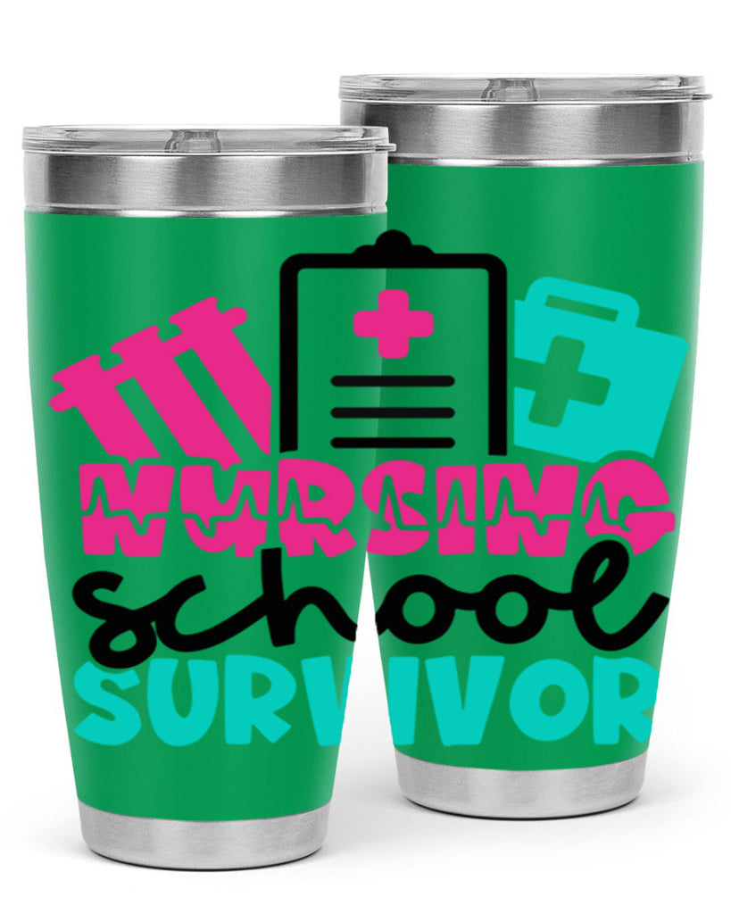 Nursing School Survivor Style Style 62#- nurse- tumbler