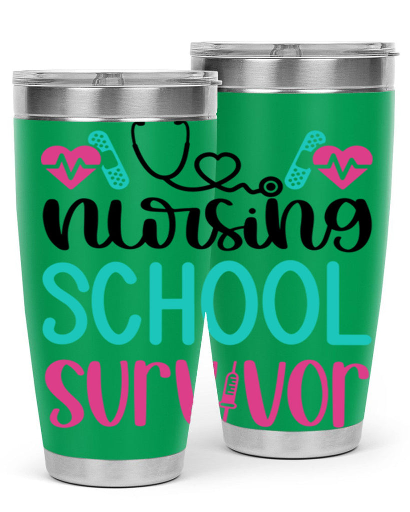 Nursing School Survivor Style Style 63#- nurse- tumbler