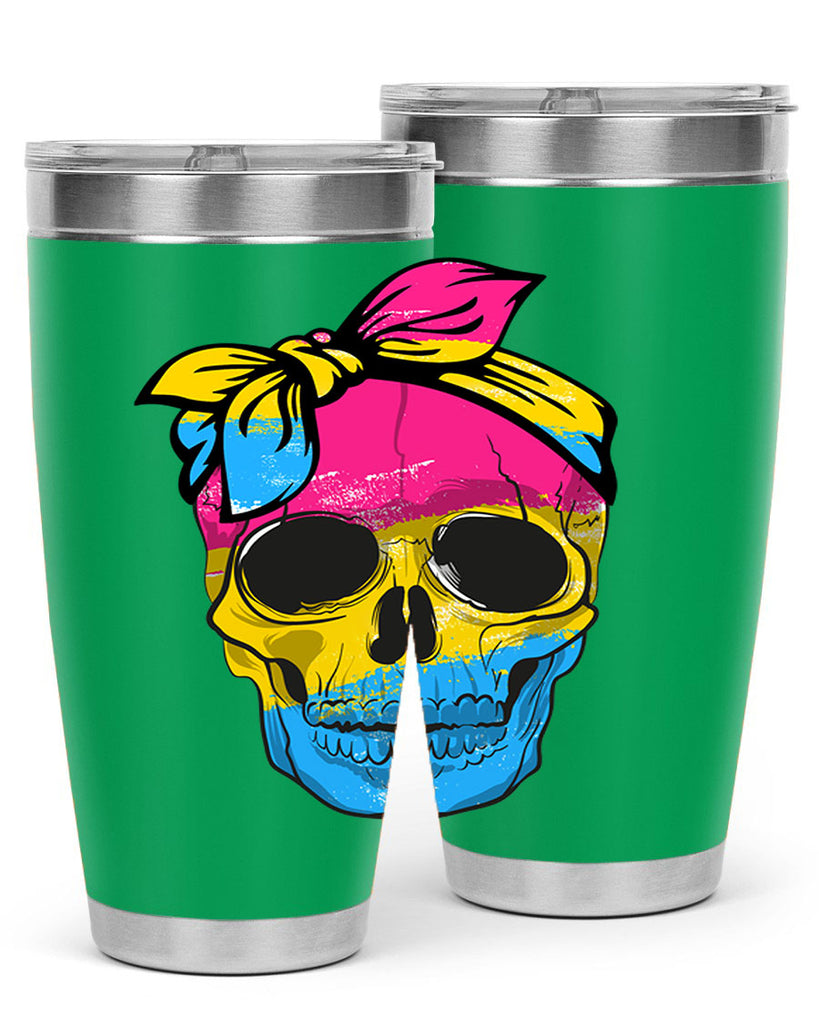 Pansexual Lgbtq Skull Gay Pride Png 30#- lgbt- Tumbler