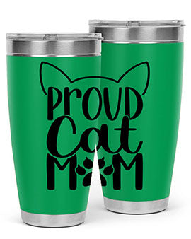 Pround Cat Mom Style 103#- cat- Tumbler