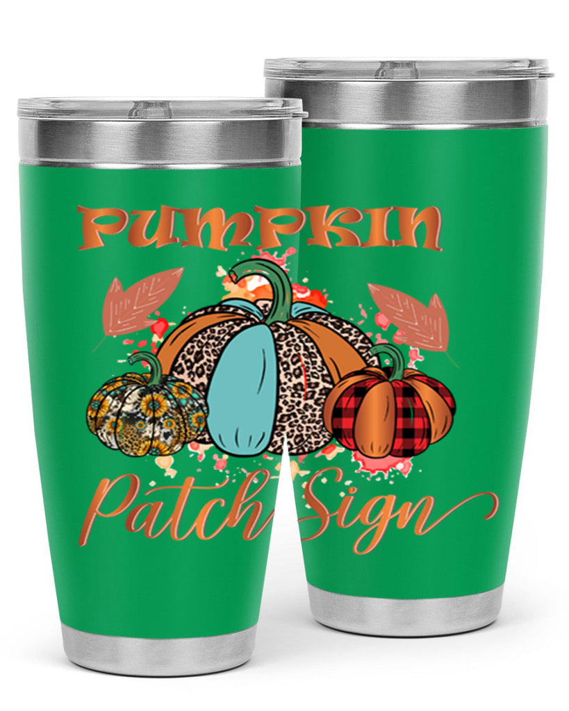Pumpkin Patch Sign 530#- fall- Tumbler