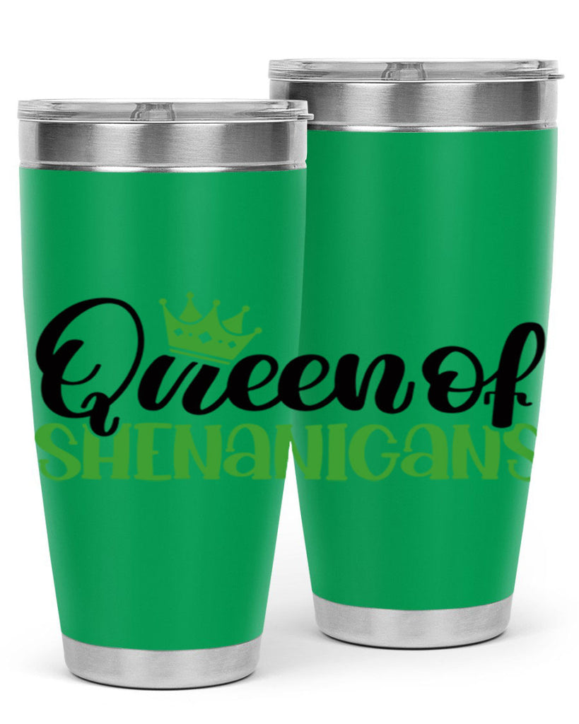 Queen Of Shenanigans Style 36#- St Patricks Day- Tumbler