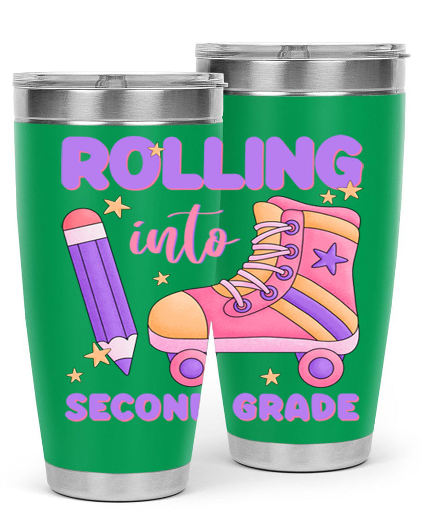 Rolling into 2nd Grade 24#- second grade- Tumbler