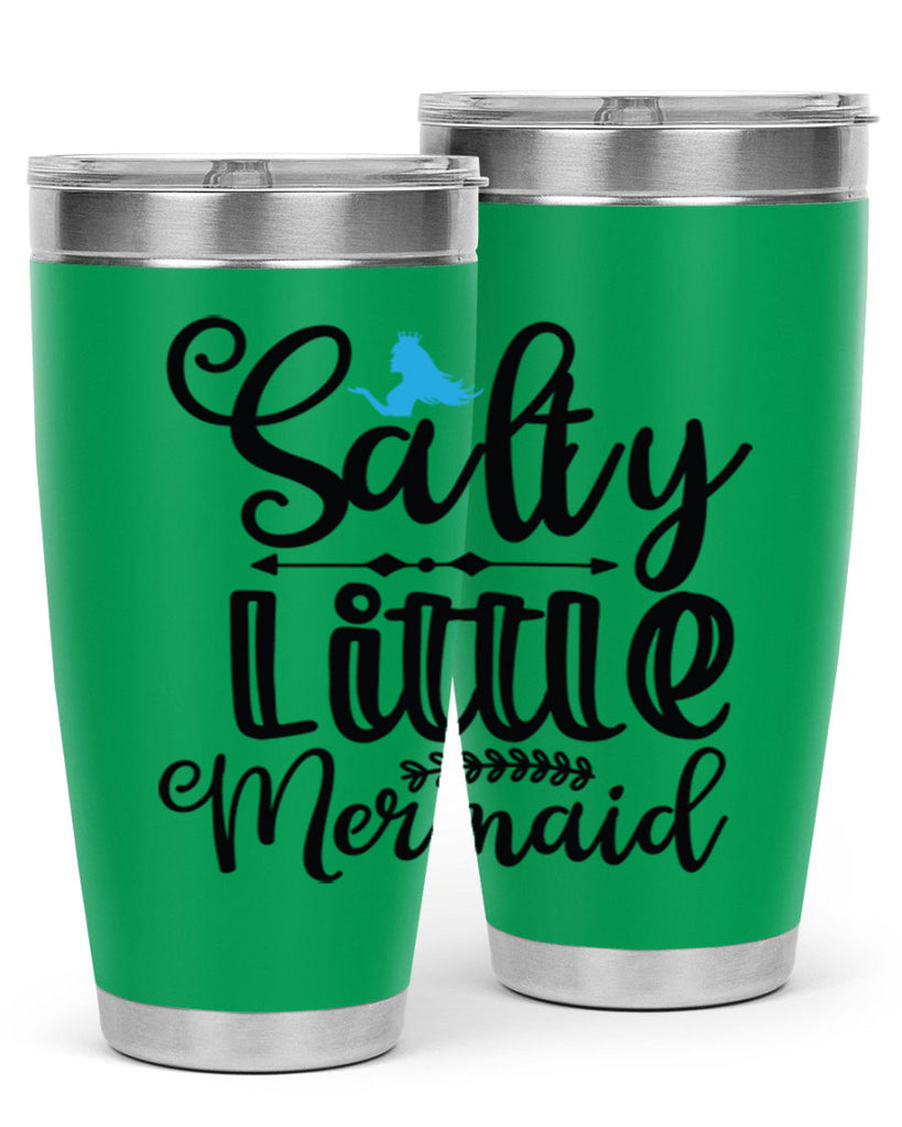 Salty Little Mermaid 573#- mermaid- Tumbler